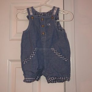 Calvin Klein 3-6 month denim jumper.